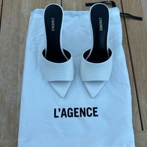 L'AGENCE Lolita Leather Mules, never worn